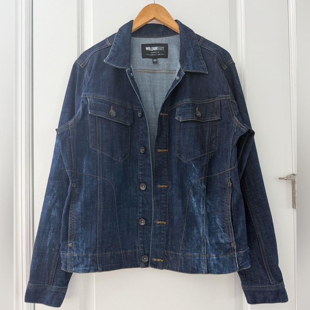 WilliamRast Men Dark Blue Denim Jacket Size L by Justin Timberlake &Trace Ayala